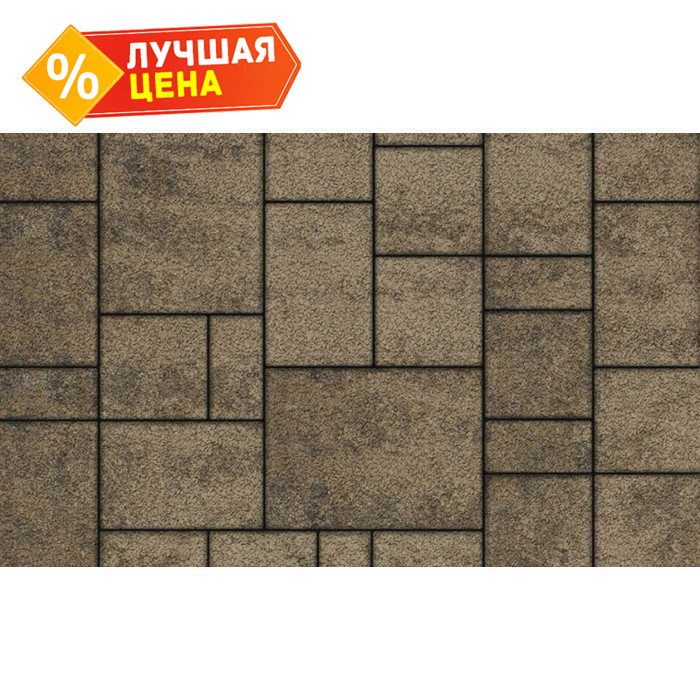 Плитка тротуарная Мюнxен Б.2.Ф.6см Листопад гранит Старый замок