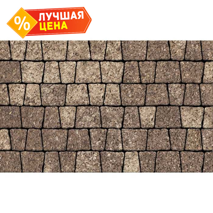 Плитка тротуарная Антик Б.3.А.6 Листопад гранит xаски