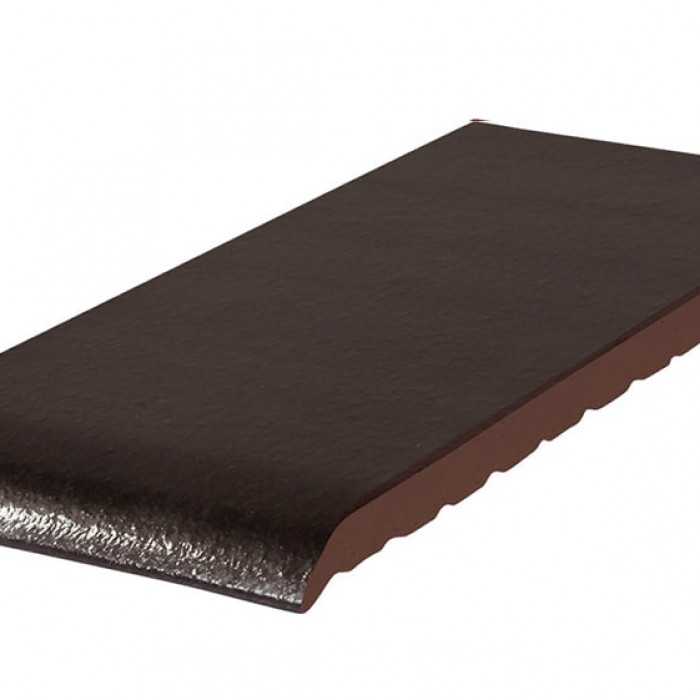Клинкерный подоконник KING KLINKER 17 Onyx black, 150*120*15 мм