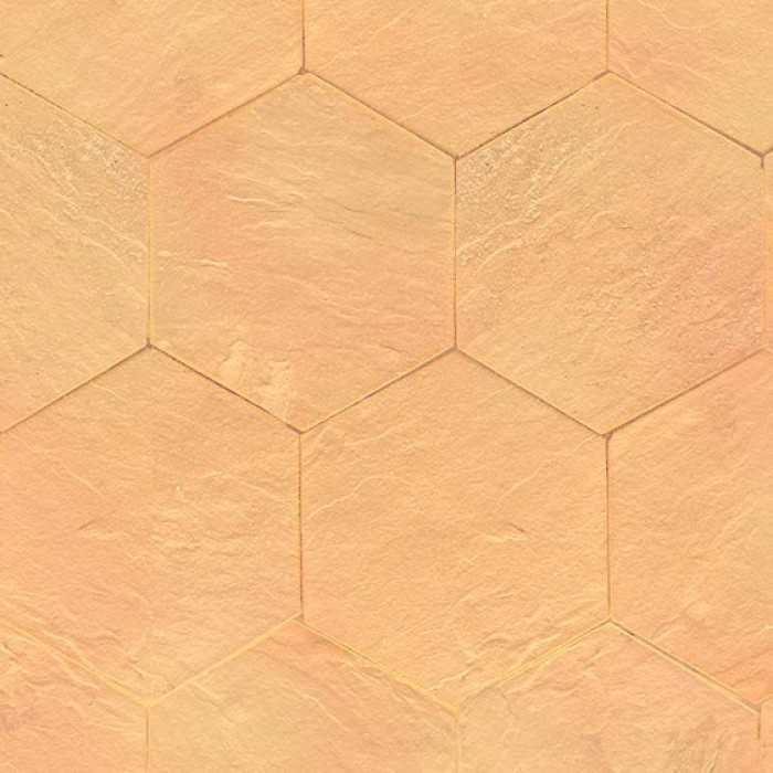 Клинкерная брусчатка Muhr №23 Morgenrote, гексагон 200x20 мм