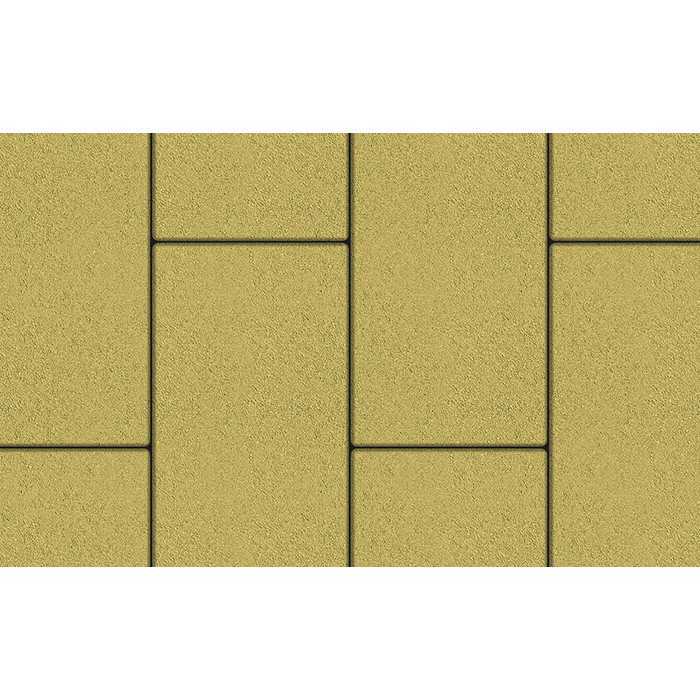 Плитка тротуарная Прямоугольник (Ла-Линия) В.5.П.10 гранит желтый 600x300x100 мм
